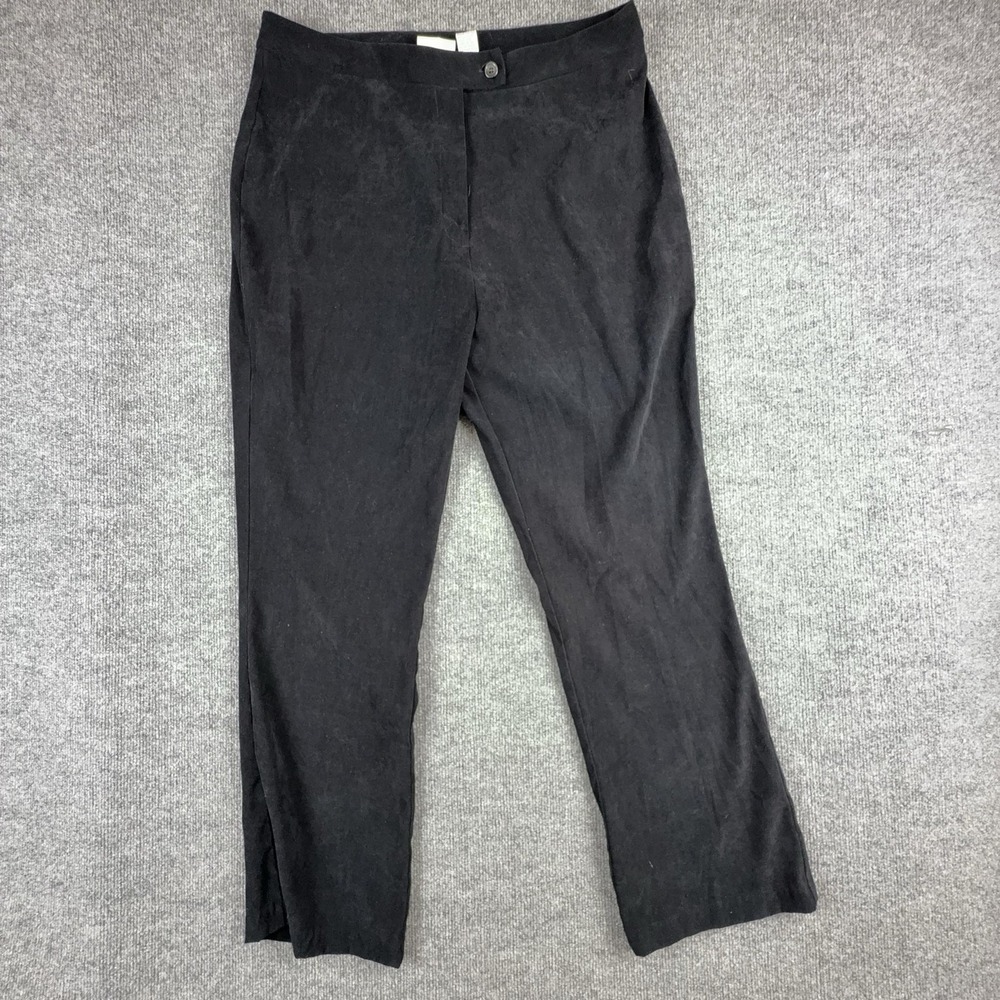 Fashion Bug Dress Pants Womens 20 Black Knit Stretch Zip Fly Work Career Office